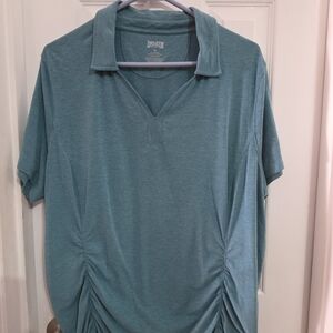 Women's Duluth Trading Co Teal Polo Shirt